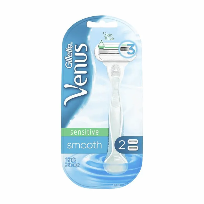 خود تراش ژیلت مدل Venus Sensitive Smooth به همراه تیغ یدک بسته 2 عددی - تصویر 2
