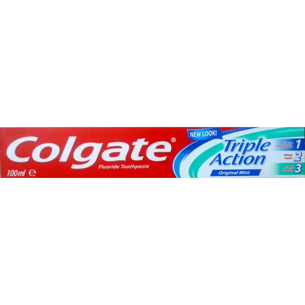 خمیر دندان کلگیت مدل Orginal Mint Triple Action 1-2-3 حجم 100 میلی لیتر
