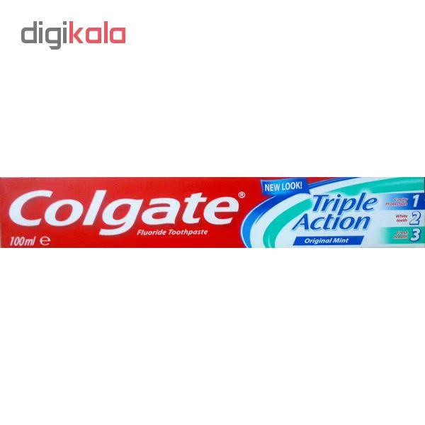 خمیر دندان کلگیت مدل Orginal Mint Triple Action 1-2-3 حجم 100 میلی لیتر - تصویر 2