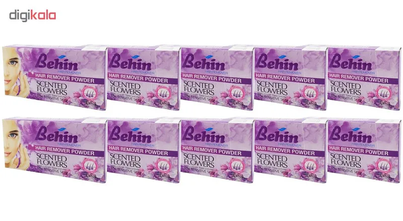 پودر موبر بهین مناسب برای بانوان حجم 100 گرم بسته 10 عددی - تصویر 3