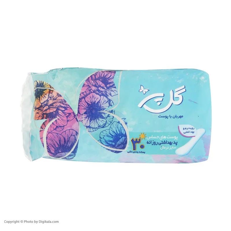 پد بهداشتی گل پر مدل Sensitive بسته 30 عددی - تصویر 2