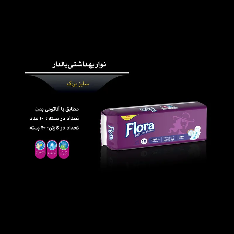 نوار بهداشتی فلورا مدل پریستیو مجموعه 5 عددی - تصویر 5