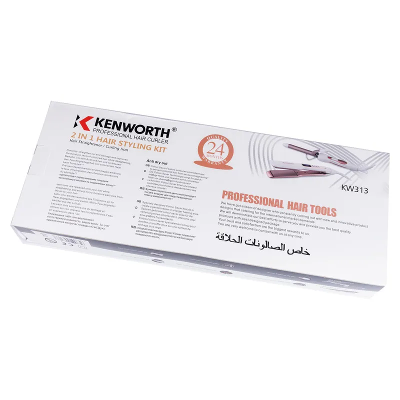 اتو مو کنورث مدل kw313 به همراه فر کننده مو - تصویر 3
