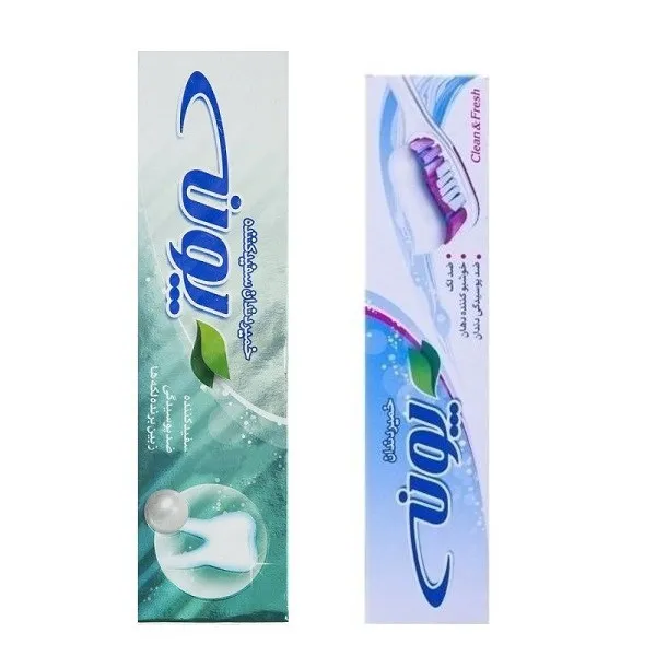 خمیر دندان پونه مدل Whitening حجم 100 میلیلیتر به همراه خمیر دندان پونه مدل لمینت فلوراید حجم 80 میلی لیتر