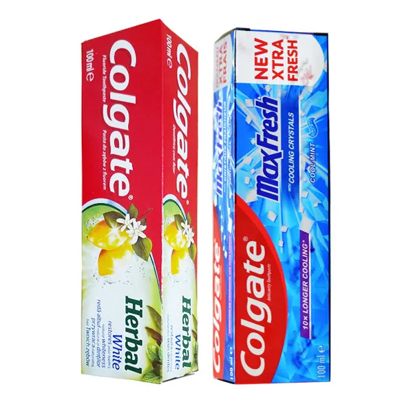 خمیر دندان کلگیت مدل max fresh حجم 100 میلی لیتر به همراه خمیر دندان کلگیت مدل Herbal White حجم 100 میلی لیتر - تصویر 2