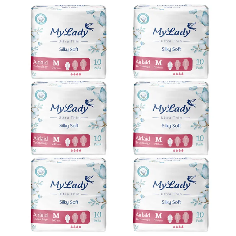 نوار بهداشتی مای لیدی مدل Silky Soft سایز متوسط مجموعه 4 عددی - تصویر 3