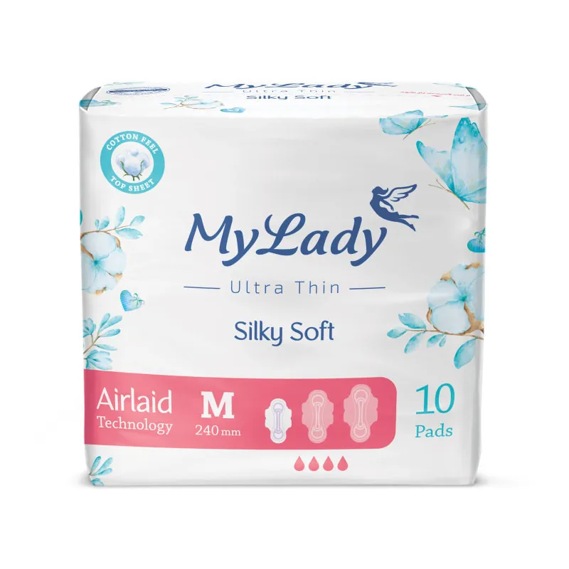 نوار بهداشتی مای لیدی مدل Silky Soft سایز متوسط مجموعه 6 عددی - تصویر 3