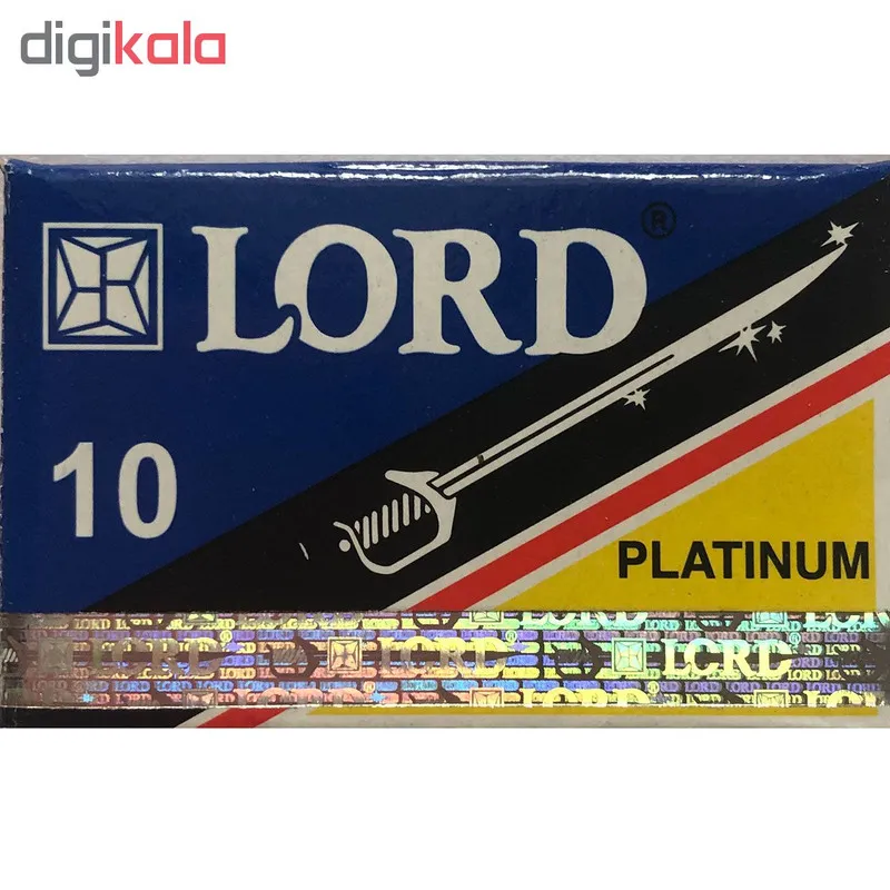 تیغ یدک سنتی لرد مدل Platinum بسته 10 عددی - تصویر 2