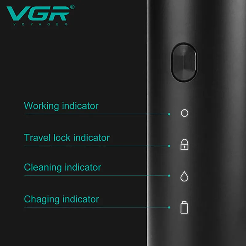 ماشین اصلاح موی صورت وی جی ار مدل V-380 - تصویر 4