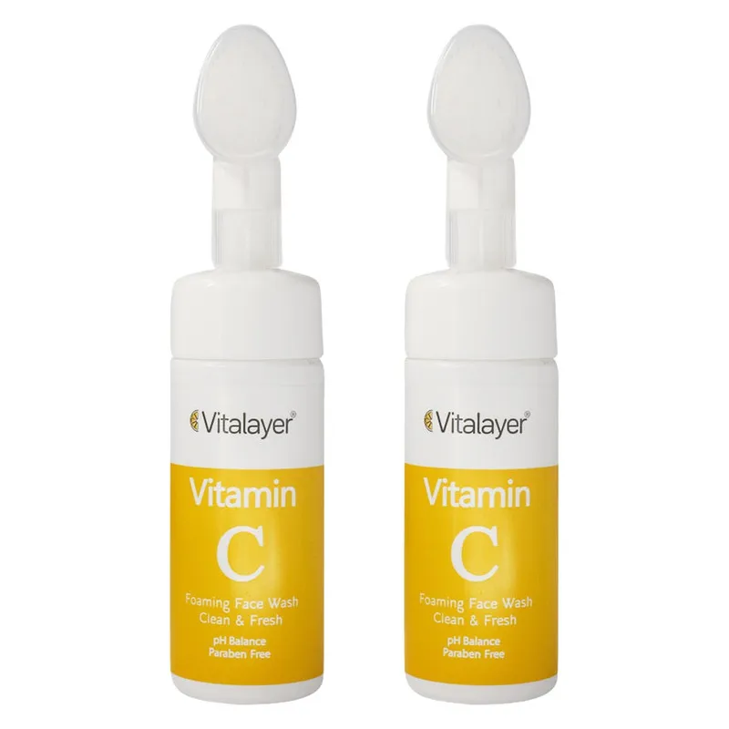 فوم شستشو صورت ویتالیر مدل VITAMIN C حجم 150 میلی لیتر مجموعه 2 عددی