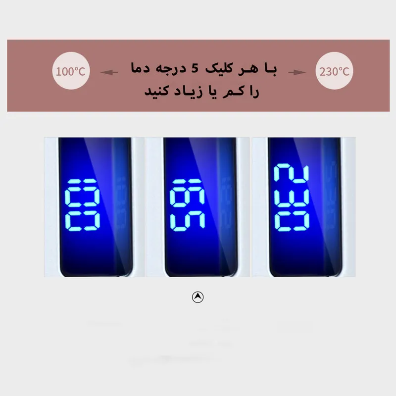 اتو و حالتدهنده مو شینون مدل SH-8772 - تصویر 3