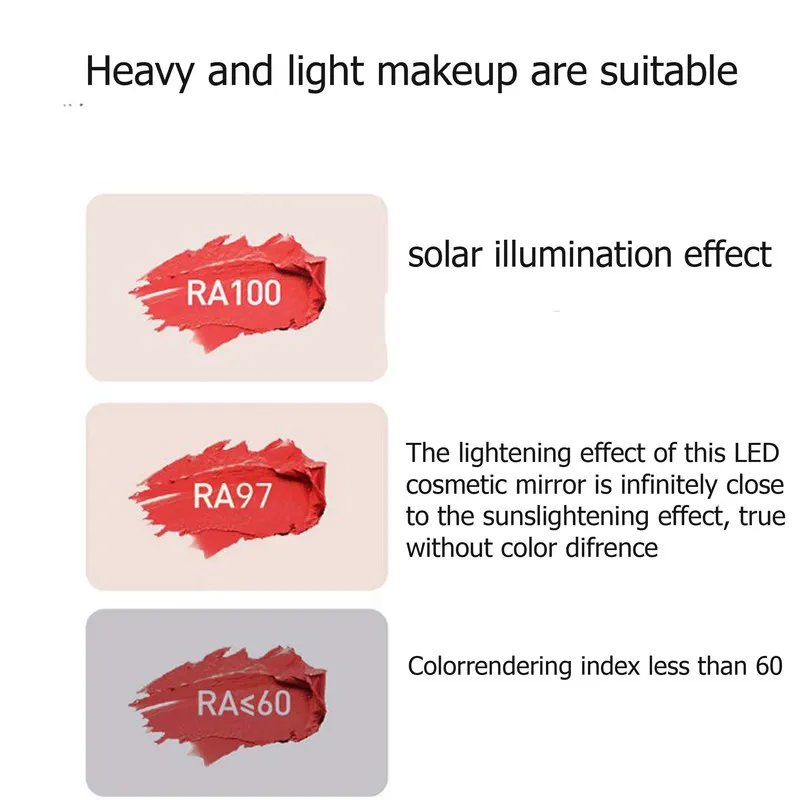 آینه و رینگ لایت آرایشی مدل LED - تصویر 4