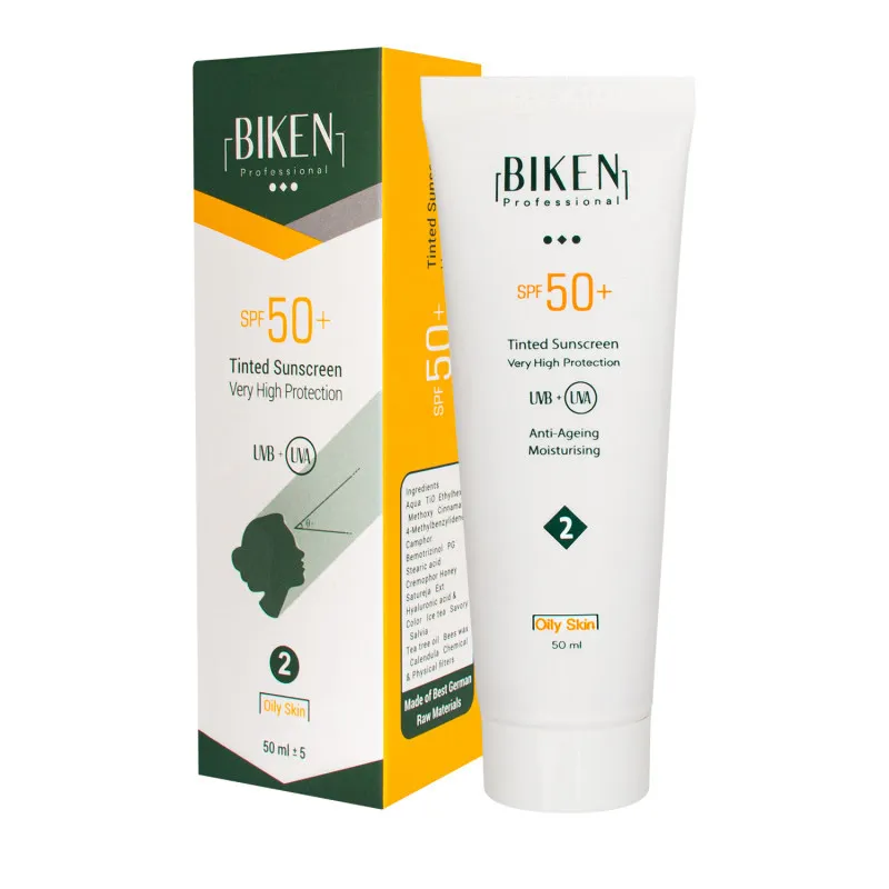 کرم ضد آفتاب رنگی بیکن SPF 50 مدل Oily Skin 2 مناسب پوستهای حجم میلیلیتر - تصویر 2
