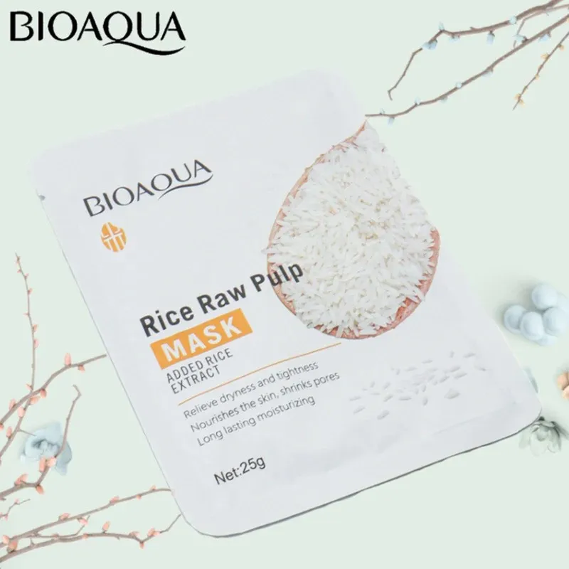 ماسک صورت بایو آکوا مدل برنج وزن 25 گرم - تصویر 5