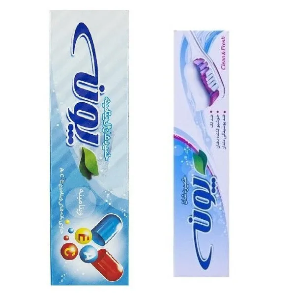 خمیر دندان پونه مدل Vitamins حجم 100 میلیلیتر به همراه خمیر دندان پونه مدل فلوراید حجم 80 میلی لیتر