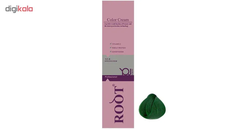 رنگ موی روت سری CONCENTRATE شماره 0.33 حجم 120 میلی لیتر رنگ سبز - تصویر 2