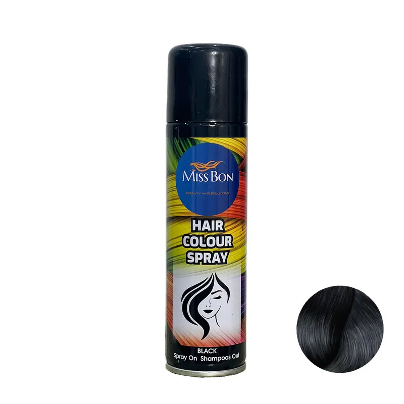 اسپری رنگ مو میسبون مدل BL حجم 150 میلی لیتر رنگ مشکی - تصویر 2