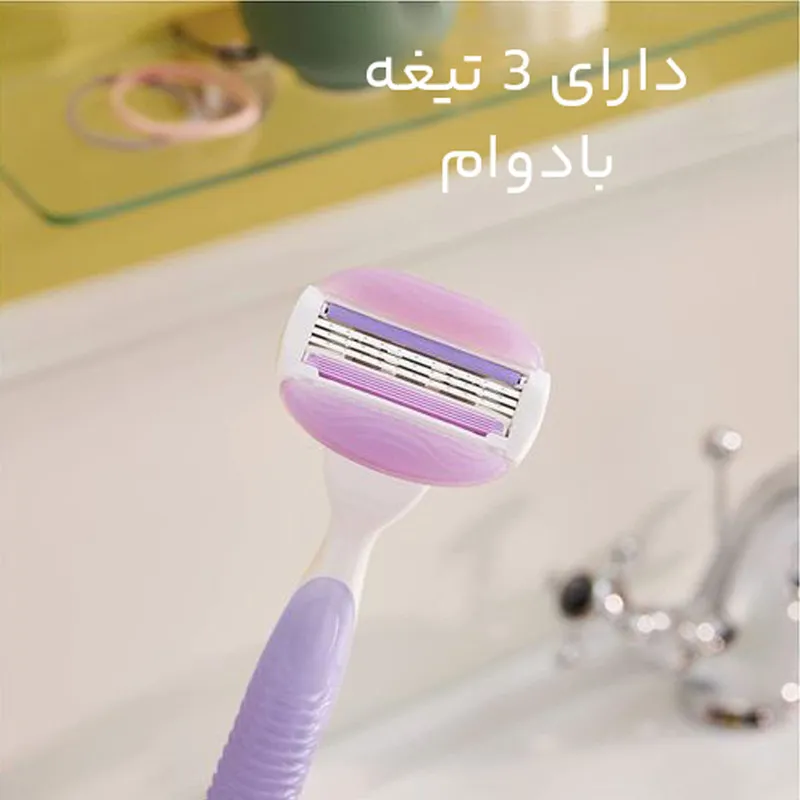 تیغ یدک ژیلت مدل venus Breeze comfortglide بسته 4 عددی - تصویر 3