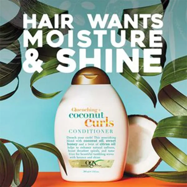 نرم کننده مو او جی ایکس مدل Coconut Curls حجم 385 میلی لیتر - تصویر 2