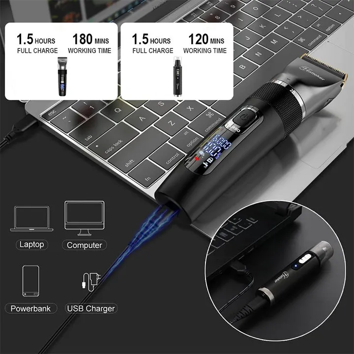 ماشین اصلاح موی سر و صورت هاتکر مدل RFC-695 به همراه موزن اصلاح گوش و بینی - تصویر 2