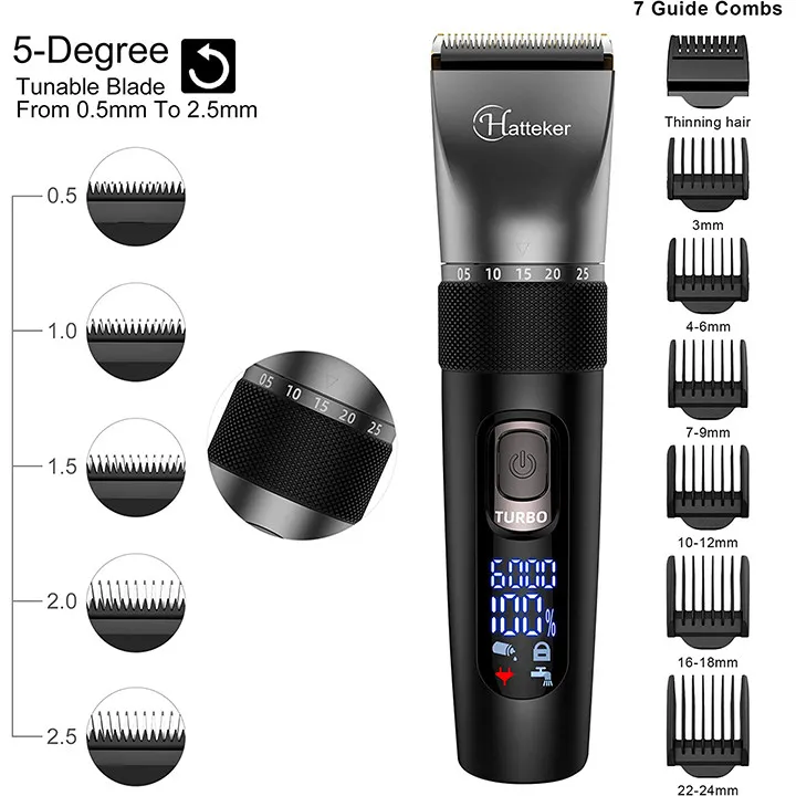 ماشین اصلاح موی سر و صورت هاتکر مدل RFC-695 به همراه موزن اصلاح گوش و بینی - تصویر 3
