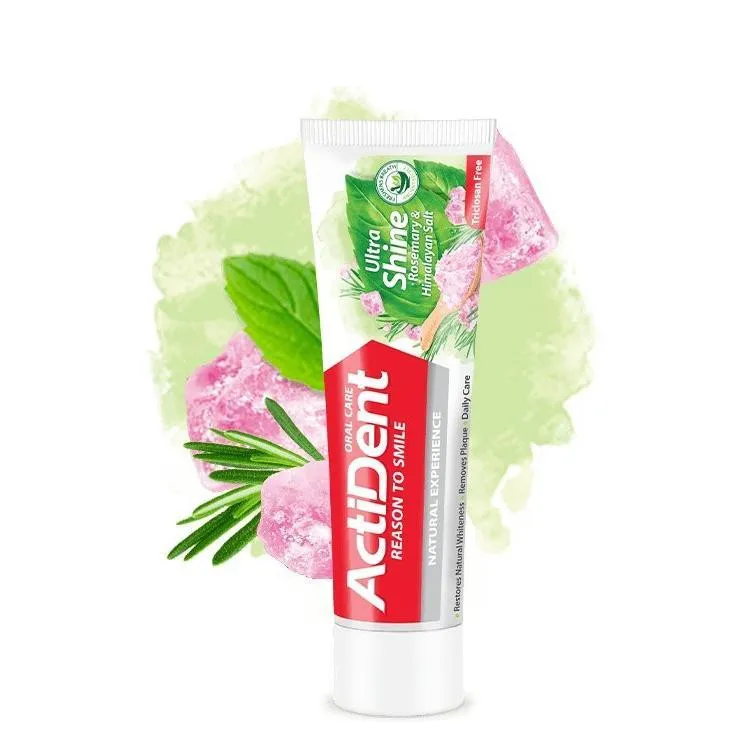 خمیر دندان اکتیدنت مدل نمک هیمالیا و سفید کننده وزن 130 گرم مجموعه 2 عددی - تصویر 3