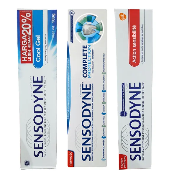 خمیر دندان سنسوداین مدل Complete Action Sensibilite حجم 75 میلی لیتر بسته 3 عددی
