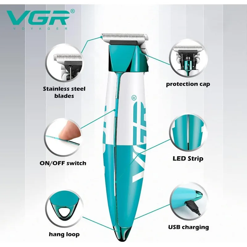 ماشین اصلاح موی سر و صورت وی جی ار مدل V-958 - تصویر 4