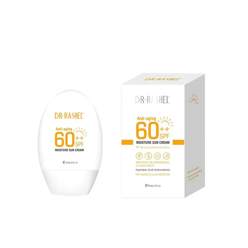 کرم ضد آفتاب بدون رنگ دکتر راشل SPF60 مدل 001 محافظ UVA ،UVB، ضد آب، مناسب انواع پوست حجم 60 میلی‌لیتر - تصویر 2