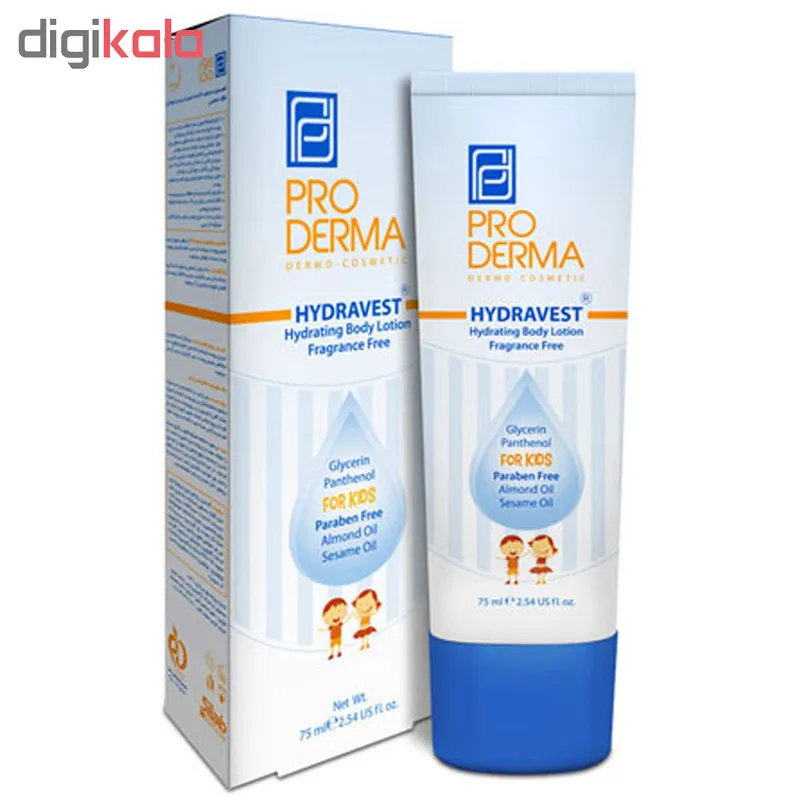 لوسیون مرطوب کننده کودک پرودرم مدل HYDRAVEST حجم 75 میلی لیتر - تصویر 2