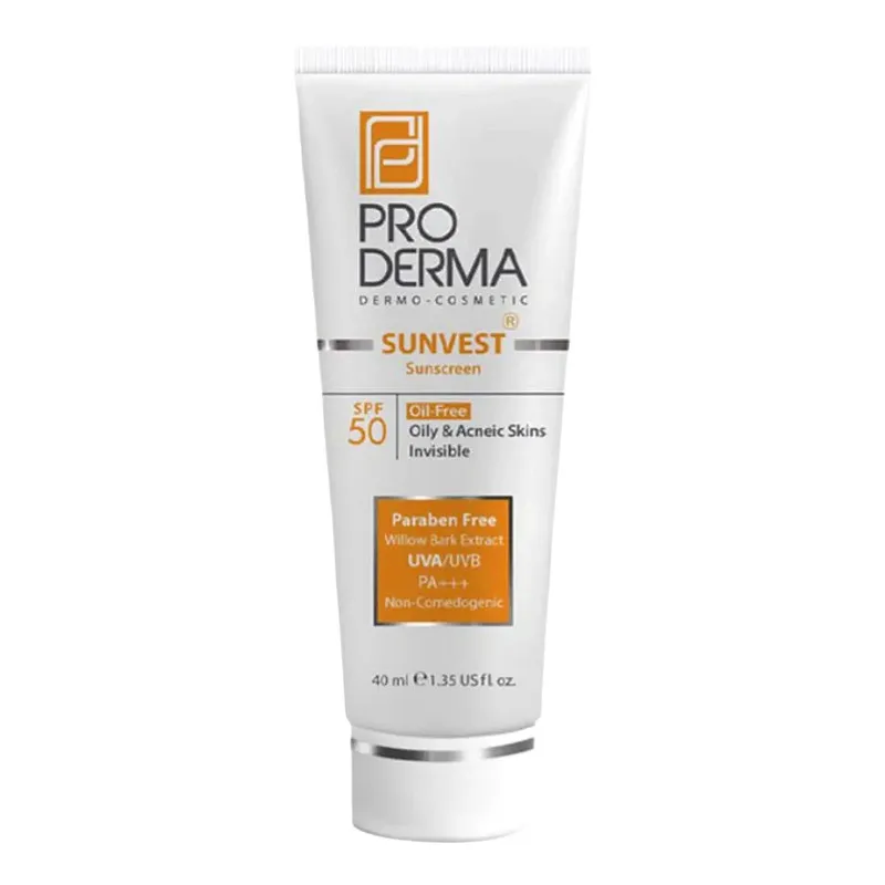 کرم ضدآفتاب فاقد چربی پرودرما مدل SPF50، حجم 40 میلیلیتر - تصویر 2