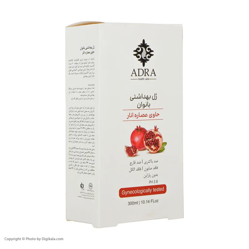 ژل بهداشتی بانوان آدرا مدل انار حجم 300 میلی لیتر - تصویر 6