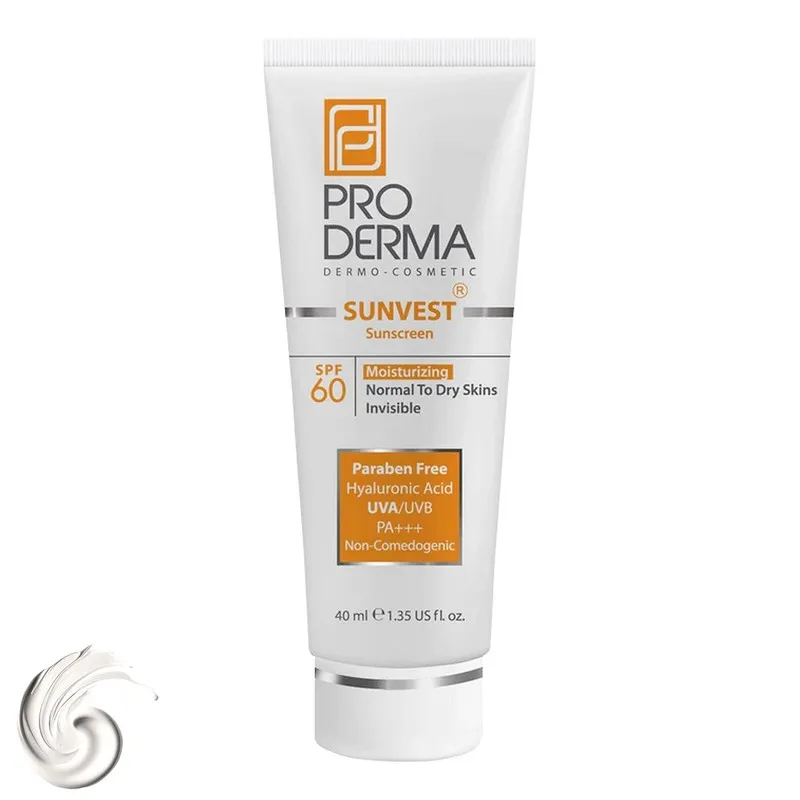 کرم ضدآفتاب و مرطوب‌کننده پرودرما مدل SPF60، حجم 40 میلی‌لیتر - تصویر 2
