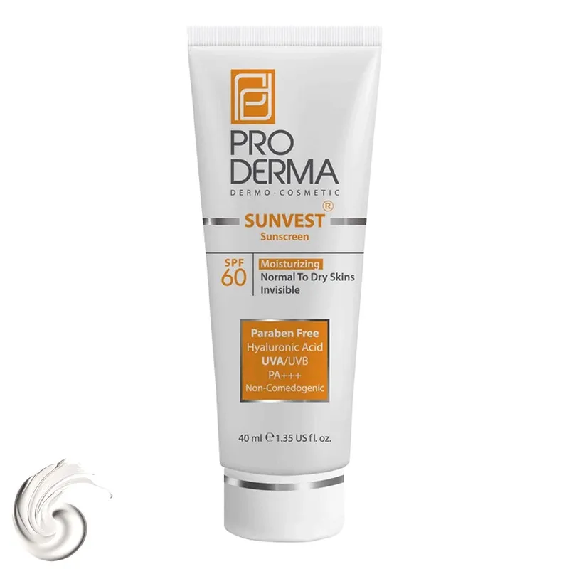 کرم ضدآفتاب و مرطوب‌کننده پرودرما مدل SPF60، حجم 40 میلی‌لیتر - تصویر 3