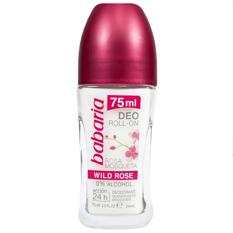رول ضد تعریق زنانه باباریا مدل Wild Rose حجم 75 میلی لیتر