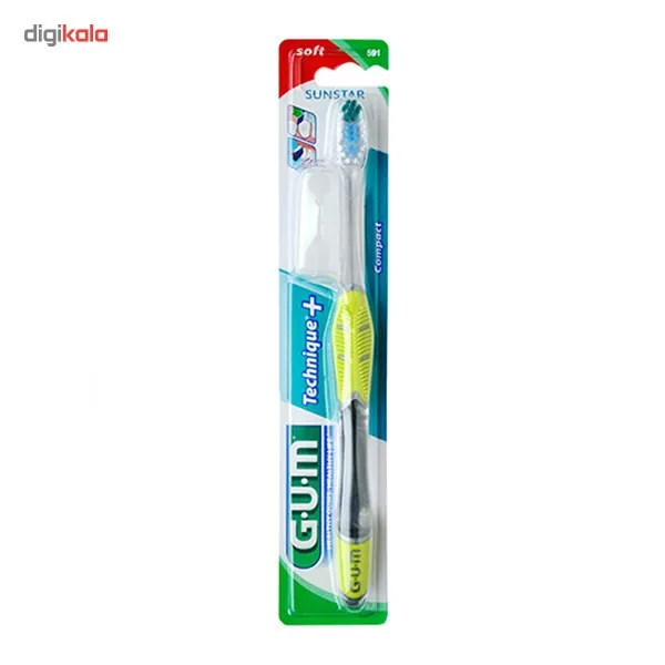 مسواک جی یو ام مدل Technique Complete Care با برس نرم - تصویر 2
