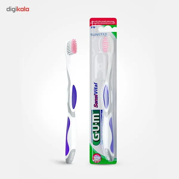مسواک جی یو ام مدل Sensivital با برس بسیار نرم - تصویر 2