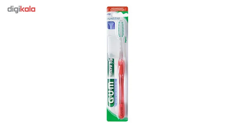 مسواک جی یو ام سری Micro Tip مدل Regular با برس متوسط - تصویر 2