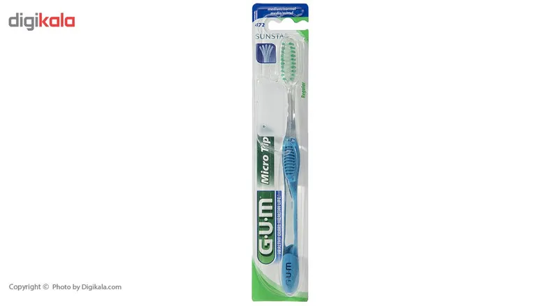 مسواک جی یو ام سری Micro Tip مدل Regular با برس متوسط - تصویر 3