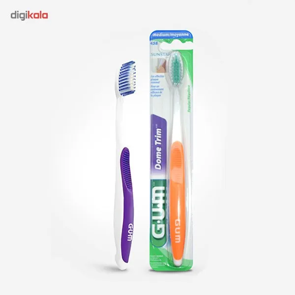 مسواک جی یو ام مدل Dome Trim با برس متوسط - تصویر 4