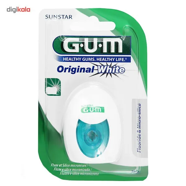 نخ دندان جی یو ام مدل Original White - تصویر 4