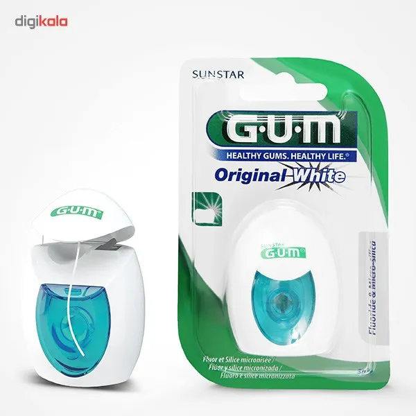 نخ دندان جی یو ام مدل Original White - تصویر 5