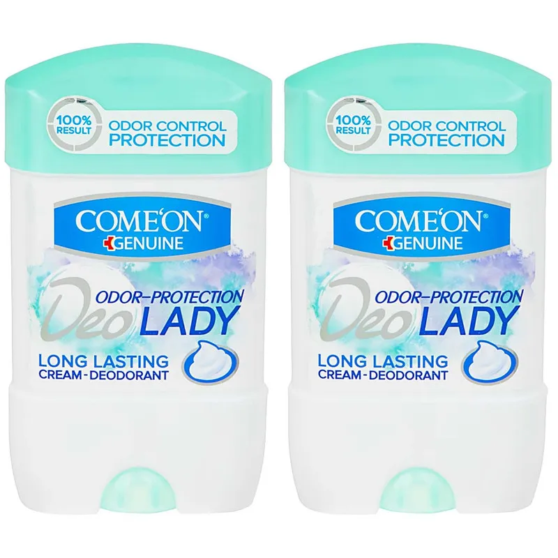 ژل شفاف ضد تعریق زنانه کامان مدل Long Lasting حجم 75 میلی لیتر بسته 2 عددی