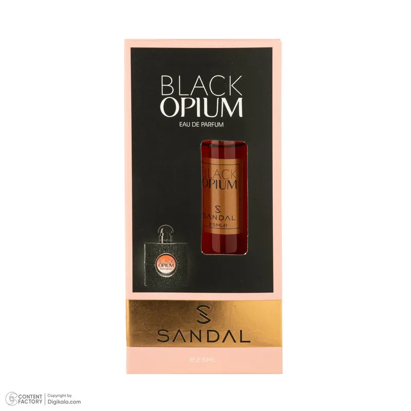 عطر جیبی زنانه صندل مدل بلک اوپیوم با رایحه گرم و شیرین حجم 25 میلیلیتر - تصویر 6