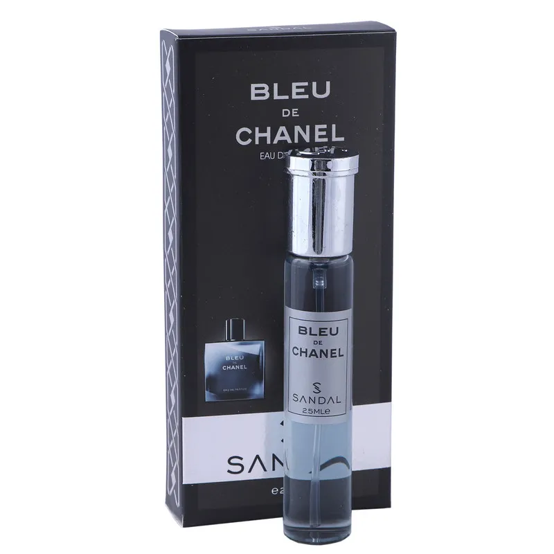 عطر جیبی مردانه صندل مدل بلو چنل حجم 25 میلی لیتر  - تصویر 2