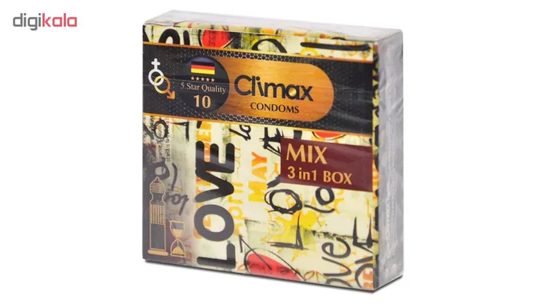 کاندوم کلایمکس مدل Mix 10 بسته 3 عددی - تصویر 2