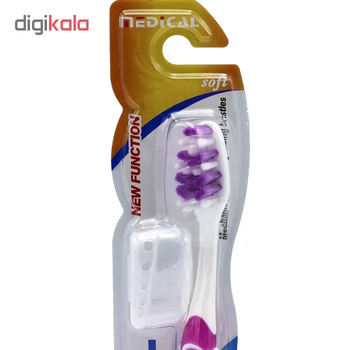مسواک مدیکال مدل k-306 با برس نرم  - تصویر 3