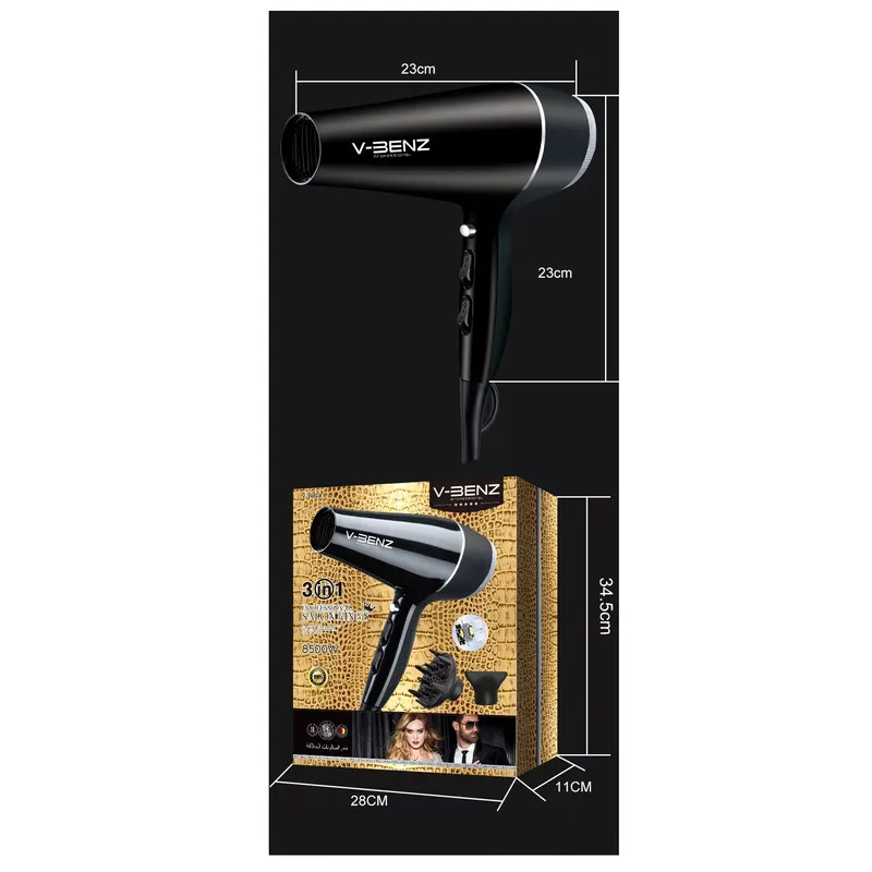 سشوار حرفه ای وی بنز مدل V-3910A - تصویر 5