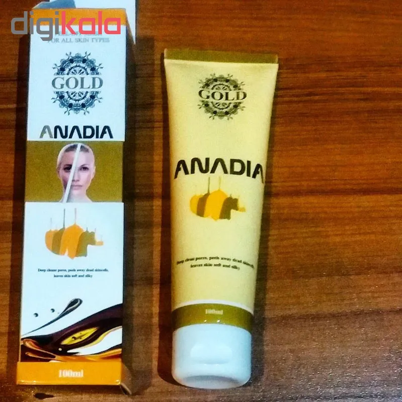 ماسک صورت آنادیا مدل Gold حجم 100 میلی لیتر - تصویر 4