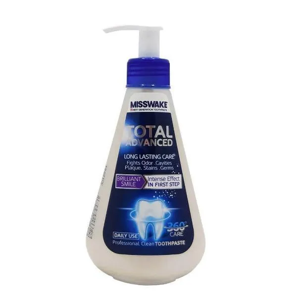 خمیر دندان میسویک مدل Total Advanced حجم 260 میلی لیتر به همراه نخ دندان میسویک مدل Whitening بسته 2 عددی - تصویر 2
